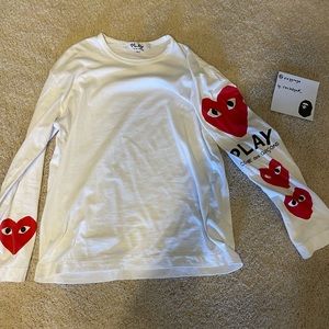 White CDG Long sleeve